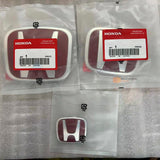 Emblema Honda H resinado estilo JDM Japan