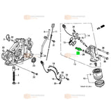 Sensor pressão óleo motor Honda Accord 3.0L V6 Civic 1.5L 1.6L 1.7L