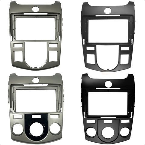 Moldura painel rádio dvd 2 din 9" Kia Cerato 2009-2012