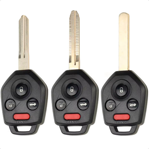 Chave completa 4 botões Subaru 315Mhz 433Mhz