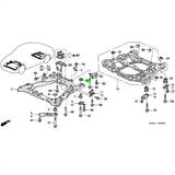 Bucha traseira do quadro dianteiro Honda Accord 2003-2007