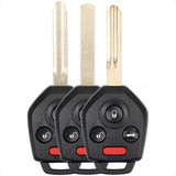 Chave completa 4 botões Subaru 315Mhz 433Mhz