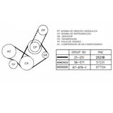 Conjunto correias Hyundai Elantra Tiburon FX 2.0 1996-2001