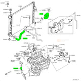 Mangueira superior inferior radiador Infiniti V8