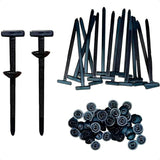 Jogo 50 presilhas abraçadeira nylon travante universal