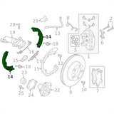 Sapata freio traseiro Porsche 718 9101 Boxter Cayman Panamera