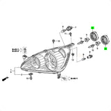 Tampa vedação farol Honda CR-V 2005-2006