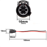 Chicote conector plug redondo sensor 2 vias Honda Acura