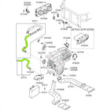 Mangueira sistema ar quente Hyundai Kia 2.0 2.7 V6