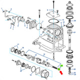 Oring junta eixo entrada universal Volvo Penta