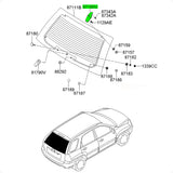 Dobradiça vidro traseiro porta malas Kia Sportage 2005-2010