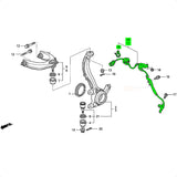 Sensor ABS velocidade roda frontal Honda Accord 2003-2007