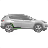 Moldura lateral porta traseira Jeep Compass 2017-2021