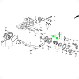 Sensor temperatura da válvula termostática Honda Accord 1990-1994
