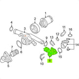 Flange válvula termostática Passat CC Touareg Q7 Cayenne 3.6 V6