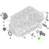 Flange conector bloco motor BMW 2014-2021