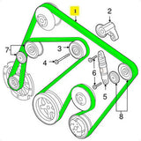 Correia dupla poli v Porsche Cayenne 4.5 V8 2003-2006