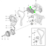 Guia eixo localizador engrenagem comando GM Cruze Tracker Sonic