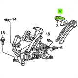 Acabamento manopla alavanca freio de mão Honda Civic 2007-2011