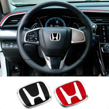 Emblema Honda H resinado estilo JDM Japan