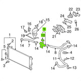 Tampa flange água radiador Mitsubishi ASX Outlander Lancer
