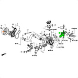 Flange saída água arrefecimento Honda Civic CRV HRV