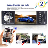 Auto rádio stereo tela 4.1 polegadas 1 Din FM Bluetooth Camera USB